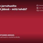 Auton jarrut jäässä